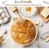 imageDOQAUS Banneton Basket Set of 2 9 inch Round Foldable Sourdough Bread Proofing Basket with Liner Silicone Proofing Bowls for Sourdough Bread Easy to Clean ampamp Store Banneton Basket Gift Set