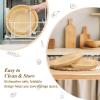 imageDOQAUS Banneton Basket Set of 2 9 inch Round Foldable Sourdough Bread Proofing Basket with Liner Silicone Proofing Bowls for Sourdough Bread Easy to Clean ampamp Store Banneton Basket Gift Set