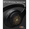 imageDOQAUS Bluetooth Headphones Over Ear 90H Playtime Wireless 3 EQ Modes HiFi Audio ampamp Deep Bass ENC Noise Isolating Mic Soft Earpads for PhonePCBlack