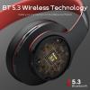 imageDOQAUS Bluetooth Headphones Over Ear 90H Playtime Wireless 3 EQ Modes HiFi Audio ampamp Deep Bass ENC Noise Isolating Mic Soft Earpads for PhonePCBlackRed