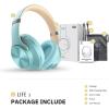 imageDOQAUS Bluetooth Headphones Over Ear 90H Playtime Wireless 3 EQ Modes HiFi Audio ampamp Deep Bass ENC Noise Isolating Mic Soft Earpads for PhonePCBlue