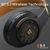 imageDOQAUS Bluetooth Headphones Over Ear 90H Playtime Wireless 3 EQ Modes HiFi Audio ampamp Deep Bass ENC Noise Isolating Mic Soft Earpads for PhonePCBrown
