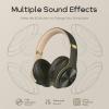 imageDOQAUS Bluetooth Headphones Over Ear 90H Playtime Wireless 3 EQ Modes HiFi Audio ampamp Deep Bass ENC Noise Isolating Mic Soft Earpads for PhonePCGreen