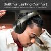 imageDOQAUS Bluetooth Headphones Over Ear 90H Playtime Wireless 3 EQ Modes HiFi Audio ampamp Deep Bass ENC Noise Isolating Mic Soft Earpads for PhonePCGreen