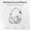 imageDOQAUS Bluetooth Headphones Over Ear 90H Playtime Wireless 3 EQ Modes HiFi Audio ampamp Deep Bass ENC Noise Isolating Mic Soft Earpads for PhonePCSliver