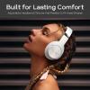 imageDOQAUS Bluetooth Headphones Over Ear 90H Playtime Wireless 3 EQ Modes HiFi Audio ampamp Deep Bass ENC Noise Isolating Mic Soft Earpads for PhonePCWhite