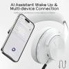 imageDOQAUS Bluetooth Headphones Over Ear 90H Playtime Wireless 3 EQ Modes HiFi Audio ampamp Deep Bass ENC Noise Isolating Mic Soft Earpads for PhonePCWhite