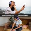 imageDOQAUS Bluetooth Headphones Over Ear Wireless Headphone 70H Playtime and 3EQ Modes with Mic HiFi Stereo Sound Deep Bass Memory Foam Cups for Phone PC Travel Home OfficePurple