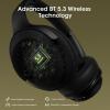 imageDOQAUS Bluetooth Headphones Over Ear Wireless Headphone 70H Playtime and 3EQ Modes with Mic HiFi Stereo Sound Deep Bass Memory Foam Cups for Phone PC Travel Home OfficeBlack