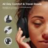 imageDOQAUS Bluetooth Headphones Over Ear Wireless Headphone 70H Playtime and 3EQ Modes with Mic HiFi Stereo Sound Deep Bass Memory Foam Cups for Phone PC Travel Home OfficeBlack