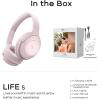 imageDOQAUS Bluetooth Headphones Over Ear Wireless Headphone 70H Playtime and 3EQ Modes with Mic HiFi Stereo Sound Deep Bass Memory Foam Cups for Phone PC Travel Home OfficePink