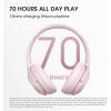 imageDOQAUS Bluetooth Headphones Over Ear Wireless Headphone 70H Playtime and 3EQ Modes with Mic HiFi Stereo Sound Deep Bass Memory Foam Cups for Phone PC Travel Home OfficePink