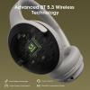 imageDOQAUS Bluetooth Headphones Over Ear Wireless Headphone 70H Playtime and 3EQ Modes with Mic HiFi Stereo Sound Deep Bass Memory Foam Cups for Phone PC Travel Home OfficeLight Gray