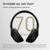 imageDOQAUS Bluetooth Headphones Over Ear Wireless Headphone 70H Playtime and 3EQ Modes with Mic HiFi Stereo Sound Deep Bass Memory Foam Cups for Phone PC Travel Home OfficeBlack