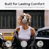 imageDOQAUS Bluetooth Headphones Over Ear Wireless Headphone 90H Playtime and 3EQ Modes with Mic HiFi Stereo Sound Deep Bass Memory Foam Cups for Phone PC Travel Home OfficeIce Grey