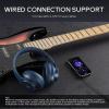 imageDOQAUS Bluetooth Headphones Over Ear Wireless Headphone 90H Playtime and 3EQ Modes with Mic HiFi Stereo Sound Deep Bass Memory Foam Cups for Phone PC Travel Home OfficeNavy Blue