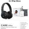 imageDOQAUS Bluetooth Headphones Over Ear Wireless Headphone 90H Playtime and 3EQ Modes with Mic HiFi Stereo Sound Deep Bass Memory Foam Cups for Phone PC Travel Home OfficeBlack