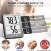 imageDOQAUS Digital Hygrometer Indoor Thermometer Humidity Gauge Room Thermometer with 5s Fast Refresh Accurate Temperature Humidity Monitor for Home Bedroom Baby Room Office Greenhouse Cellar RedGrey