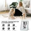 imageDOQAUS Digital Hygrometer Indoor Thermometer Humidity Gauge Room Thermometer with 5s Fast Refresh Accurate Temperature Humidity Monitor for Home Bedroom Baby Room Office Greenhouse Cellar RedSoft Blue