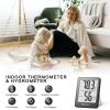 imageDOQAUS Digital Hygrometer Indoor Thermometer Humidity Gauge Room Thermometer with 5s Fast Refresh Accurate Temperature Humidity Monitor for Home Bedroom Baby Room Office Greenhouse Cellar RedGrey