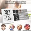 imageDOQAUS Digital Hygrometer Indoor Thermometer Humidity Gauge Room Thermometer with 5s Fast Refresh Accurate Temperature Humidity Monitor for Home Bedroom Baby Room Office Greenhouse Cellar RedWhite
