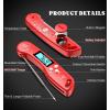 imageDOQAUS Digital Meat Thermometer 2 Pack Instant Read Food Thermometer for Cooking Kitchen Probe with Backlit ampamp Reversible Display Cooking Temperature for Turkey Bread Baking SourdoughLight Red
