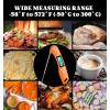 imageDOQAUS Digital Meat Thermometer 2 Pack Instant Read Food Thermometer for Cooking Kitchen Probe with Backlit ampamp Reversible Display Cooking Temperature for Turkey Bread Baking SourdoughOrange