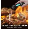 imageDOQAUS Digital Meat Thermometer 2 Pack Instant Read Food Thermometer for Cooking Kitchen Probe with Backlit ampamp Reversible Display Cooking Temperature for Turkey Bread Baking SourdoughNight Black