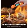 imageDOQAUS Digital Meat Thermometer 2 Pack Instant Read Food Thermometer for Cooking Kitchen Probe with Backlit ampamp Reversible Display Cooking Temperature for Turkey Bread Baking SourdoughOrange