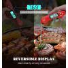 imageDOQAUS Digital Meat Thermometer 2 Pack Instant Read Food Thermometer for Cooking Kitchen Probe with Backlit ampamp Reversible Display Cooking Temperature for Turkey Bread Baking SourdoughRed