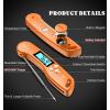 imageDOQAUS Digital Meat Thermometer 2 Pack Instant Read Food Thermometer for Cooking Kitchen Probe with Backlit ampamp Reversible Display Cooking Temperature for Turkey Bread Baking SourdoughOrange