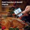 imageDOQAUS Digital Meat Thermometer Instant Read Food Thermometer for Cooking Kitchen Candy with Super Long Probe for Turkey Grill Water Oil Deep Fry  RedRed