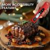 imageDOQAUS Digital Meat Thermometer Instant Read Food Thermometer for Cooking Kitchen Probe with Backlit Cooking Temperature Probe for Turkey Grill BBQ Baking Bread SourdoughRed