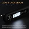 imageDOQAUS Digital Meat Thermometer Instant Read Food Thermometer for Cooking Kitchen Probe with Backlit Cooking Temperature Probe for Turkey Grill BBQ Baking Bread SourdoughBlack