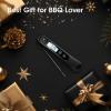 imageDOQAUS Digital Meat Thermometer Instant Read Food Thermometer for Cooking Kitchen Probe with Backlit Cooking Temperature Probe for Turkey Grill BBQ Baking Bread SourdoughBlack
