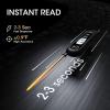 imageDOQAUS Digital Meat Thermometer Instant Read Food Thermometer for Cooking Kitchen Probe with Backlit Cooking Temperature Probe for Turkey Grill BBQ Baking Bread SourdoughBlack
