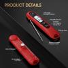 imageDOQAUS Digital Meat Thermometer Instant Read Food Thermometer for Cooking Kitchen Probe with Backlit Cooking Temperature Probe for Turkey Grill BBQ Baking Bread SourdoughRed