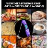 imageDOQAUS Digital Meat Thermometer Instant Read Food Thermometers for Cooking Kitchen Probe with Backlit ampamp Reversible Display Wide Temperature Range for Turkey Grill BBQ Baking Bread Sourdough