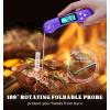 imageDOQAUS Digital Meat Thermometer Instant Read Food Thermometers for Cooking Kitchen Probe with Backlit ampamp Reversible Display Wide Temperature Range for Turkey Grill BBQ Baking Bread Sourdough