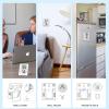 imageDOQAUS Humidity Meter 2 Pack Room Thermometer Indoor Hygrometer with 5s Fast Refresh Temperature Humidity Monitor Meter for Baby Room Living Room Basement Greenhouse OfficeWhite