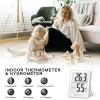 imageDOQAUS Humidity Meter 2 Pack Room Thermometer Indoor Hygrometer with 5s Fast Refresh Temperature Humidity Monitor Meter for Baby Room Living Room Basement Greenhouse OfficeWhite