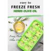 imageDOQAUS Ice Cube Tray with Lid and Bin 4 Pack Easy Pop Out Silicone Ices Cubes Trays for Freezer with Cover Stackable Compact Ice Bucket Kits for Soup Food Cocktail CoffeeGreen