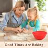 imageDOQAUS Silicone Banneton Bread Proofing Basket Set of 2 Sourdough Bread Baking Supplies Including 9 inch Round Proofing Basket ampamp Linen Liners Baking Mat Dough Scrapers Bread Lame Danish Whisk