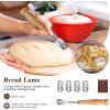 imageDOQAUS Silicone Banneton Bread Proofing Basket Set of 2 Sourdough Bread Baking Supplies Including 9 inch Round Proofing Basket ampamp Linen Liners Baking Mat Dough Scrapers Bread Lame Danish Whisk