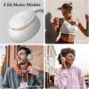 imageDOQAUS Upgrade Bluetooth Headphones Over Ear 90H Playtime BT 53 Wireless Headphone EQ Modes Builtin HD Mic HiFi Stereo Sound Deep Bass Memory Foam Cups for PhonePCampampTravelGymWorkoutLight Gray