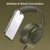 imageDOQAUS Upgrade Bluetooth Headphones Over Ear 90H Playtime BT 53 Wireless Headphone EQ Modes Builtin HD Mic HiFi Stereo Sound Deep Bass Memory Foam Cups for PhonePCampampTravelGymWorkoutArmy Green