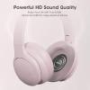 imageDOQAUS Upgrade Bluetooth Headphones Over Ear 90H Playtime BT 53 Wireless Headphone EQ Modes Builtin HD Mic HiFi Stereo Sound Deep Bass Memory Foam Cups for PhonePCampampTravelGymWorkoutPink