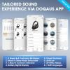 imageDOQAUS Upgrade Bluetooth Headphones Over Ear 90H Playtime BT 53 Wireless Headphone EQ Modes Builtin HD Mic HiFi Stereo Sound Deep Bass Memory Foam Cups for PhonePCampampTravelGymWorkoutBlackApp Version