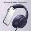 imageDOQAUS Upgrade Bluetooth Headphones Over Ear 90H Playtime BT 53 Wireless Headphone EQ Modes Builtin HD Mic HiFi Stereo Sound Deep Bass Memory Foam Cups for PhonePCampampTravelGymWorkoutPurple