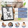 imageDOQAUS Upgraded Digital Hygrometer Room Thermometer Indoor Humidity Meter with Large LCD Display Temperature Humidity Monitor with Max Min Records BlackBlack